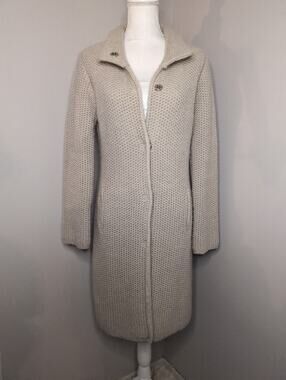 Made in Italy Bianca Chunky Oversized Knit Long Cardigan M